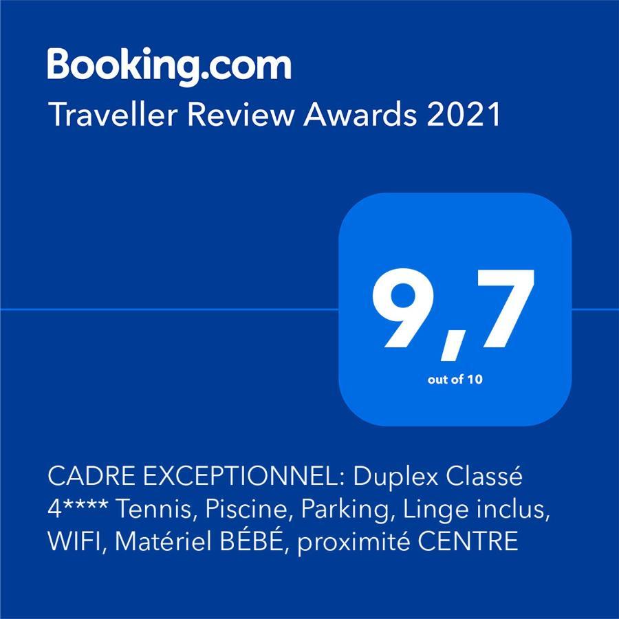 Cadre Exceptionnel: Duplex Classe 4**** Tennis, Piscine, Parking, Linge Inclus, Wifi, Materiel Bebe, Proximite Centre Довіль Екстер'єр фото
